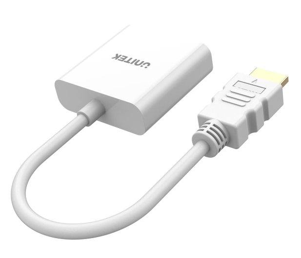 Unitek Adapter HDMI na VGA, FullHD 60Hz, biały - 1455259 - zdjęcie 2